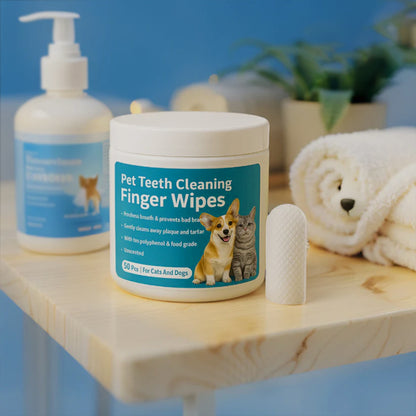 GumGlow™ Finger Wipes for Dog & Cat Dental Care